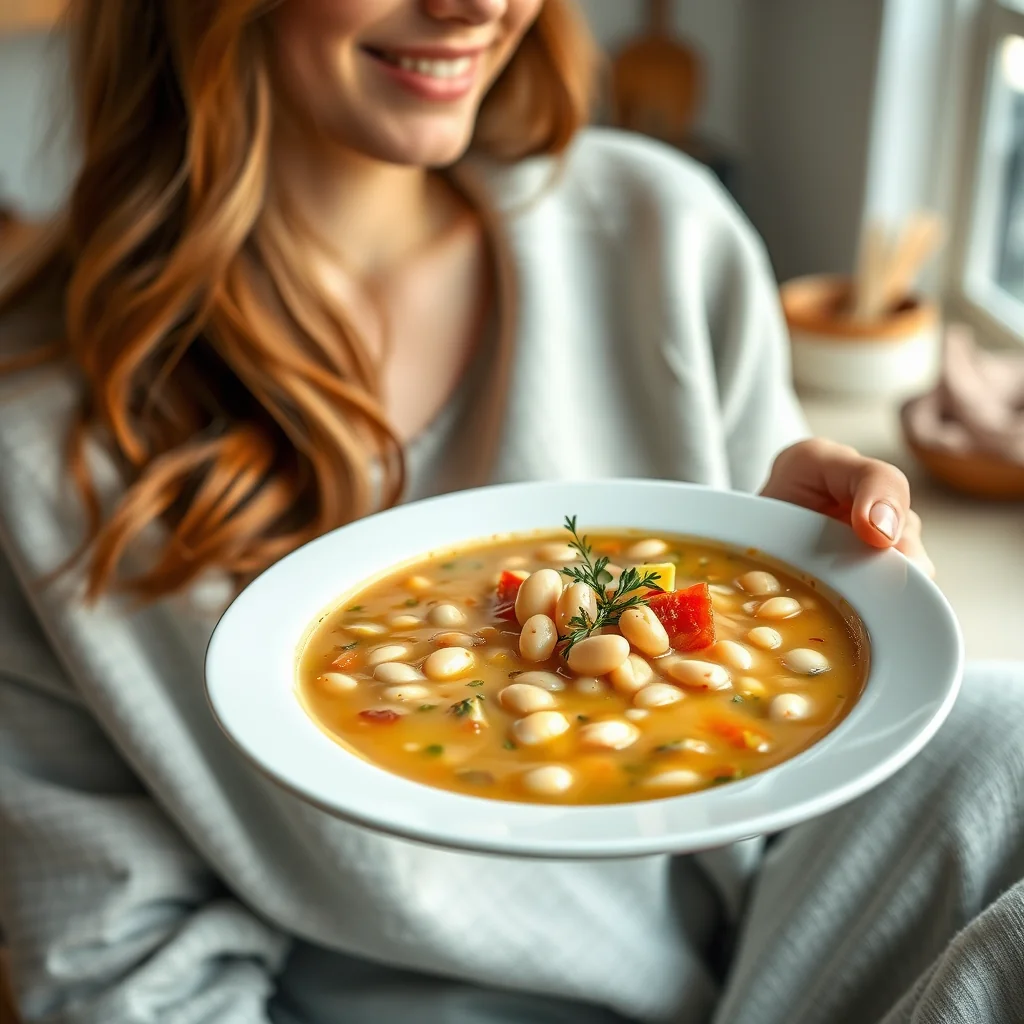Comforting White Bean Soup – vegetarian recipe