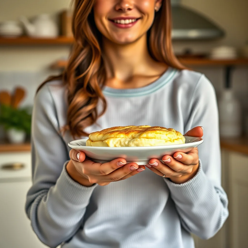 Baked Sweet Omelet (Soufflé Style) – vegetarian recipe