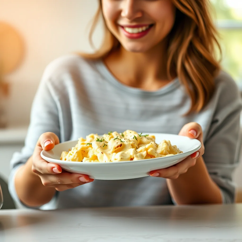 Creamy & Custardy Slow-Cooked Scrambled Eggs – vegetarian recipe