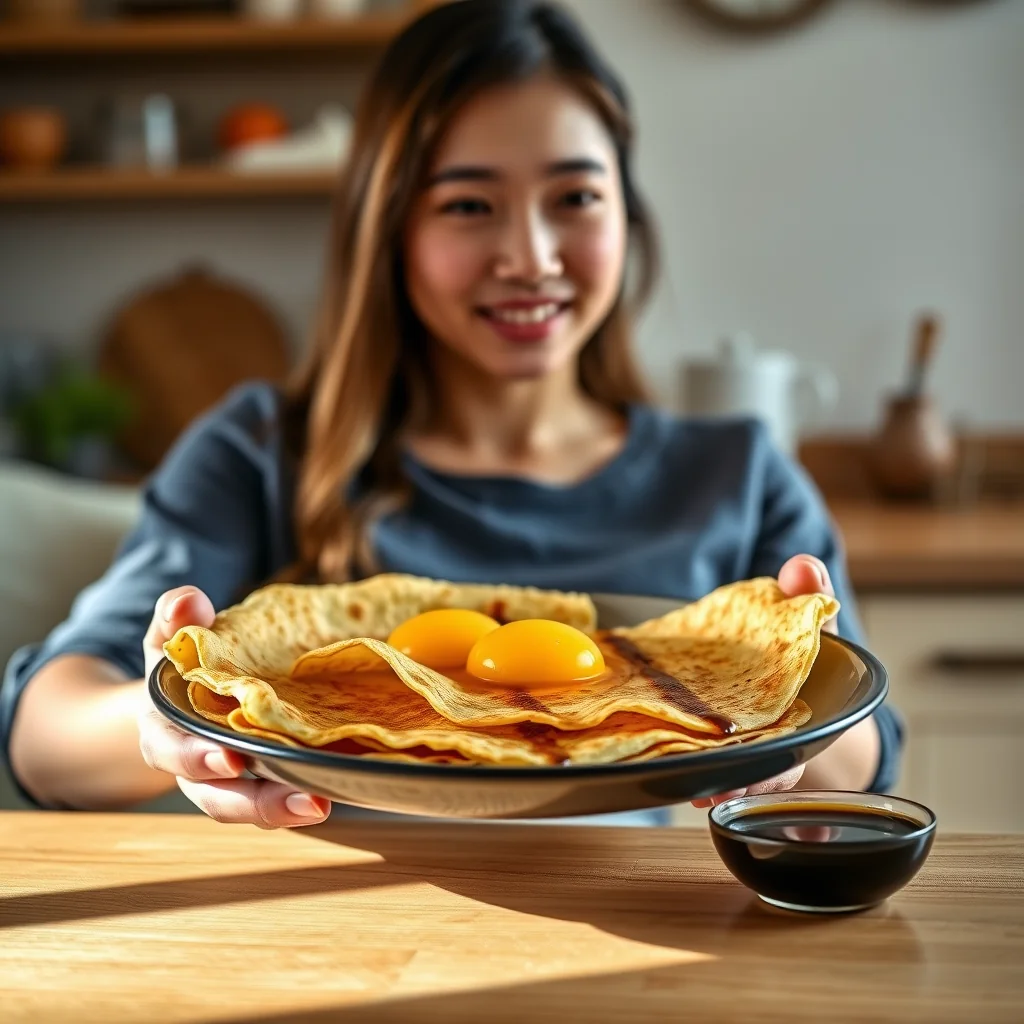 Japanese Egg Crepes (Usuyaki Tamago) – vegetarian recipe