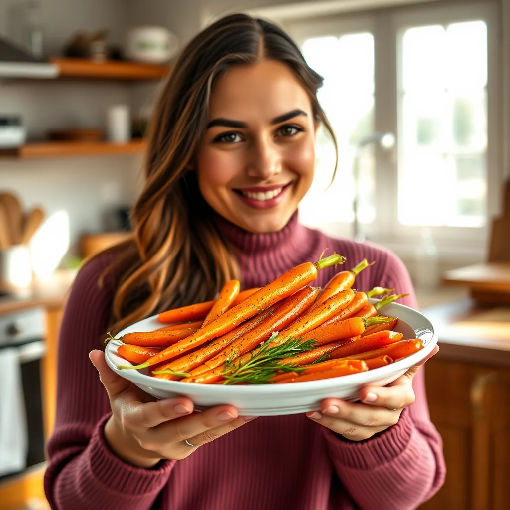 Simple Glazed Carrots – vegetarian recipe