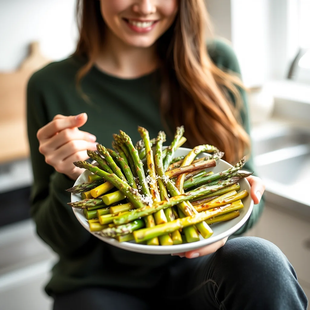Simple Roasted or Grilled Asparagus – vegetarian recipe