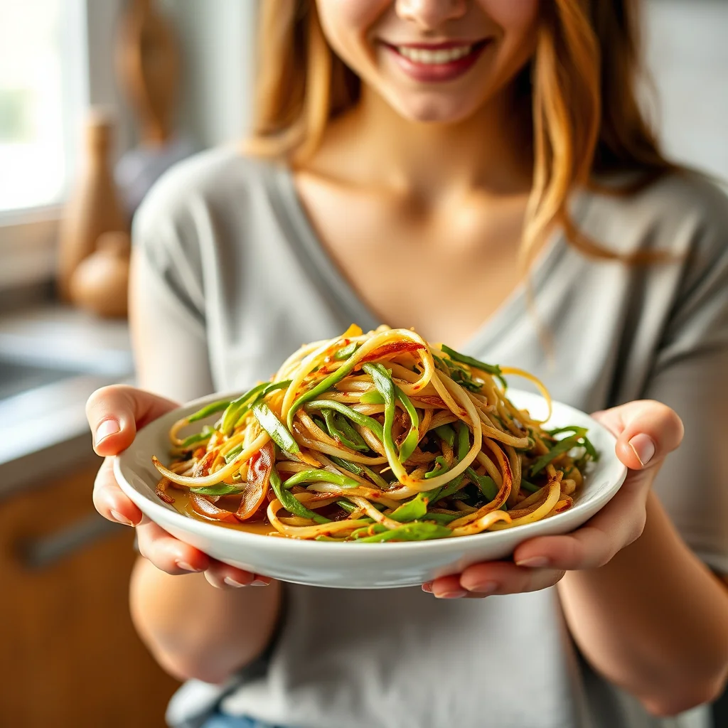 Spiced Stir-Fried Bean Sprouts – vegetarian recipe