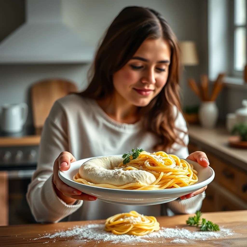 Simple Eggless Pasta Dough – vegetarian recipe