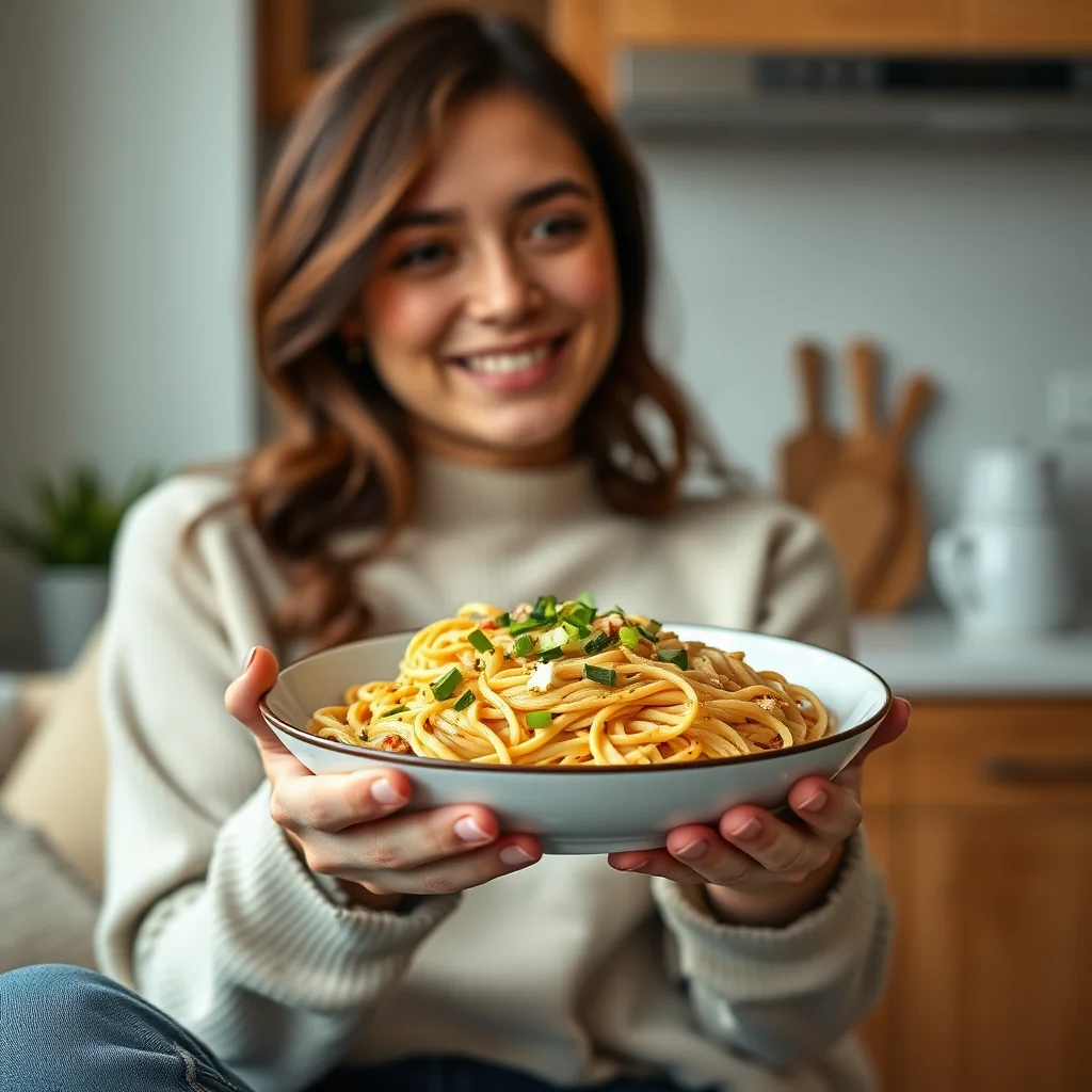Simple Buttery Noodles with Scallions and Paprika – vegetarian recipe