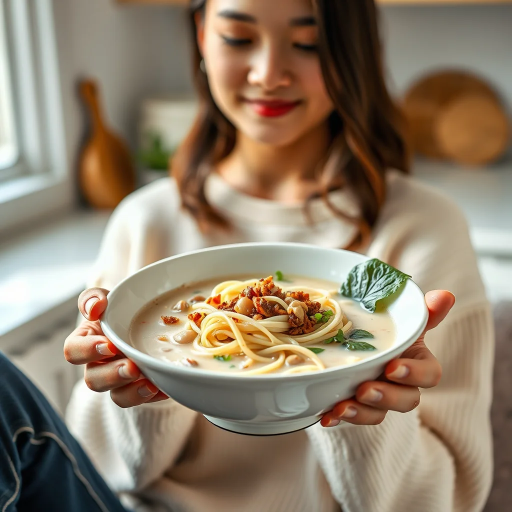 20-Minute Kongguksu (Korean Noodles in Chilled Soy Milk Brot – vegetarian recipe