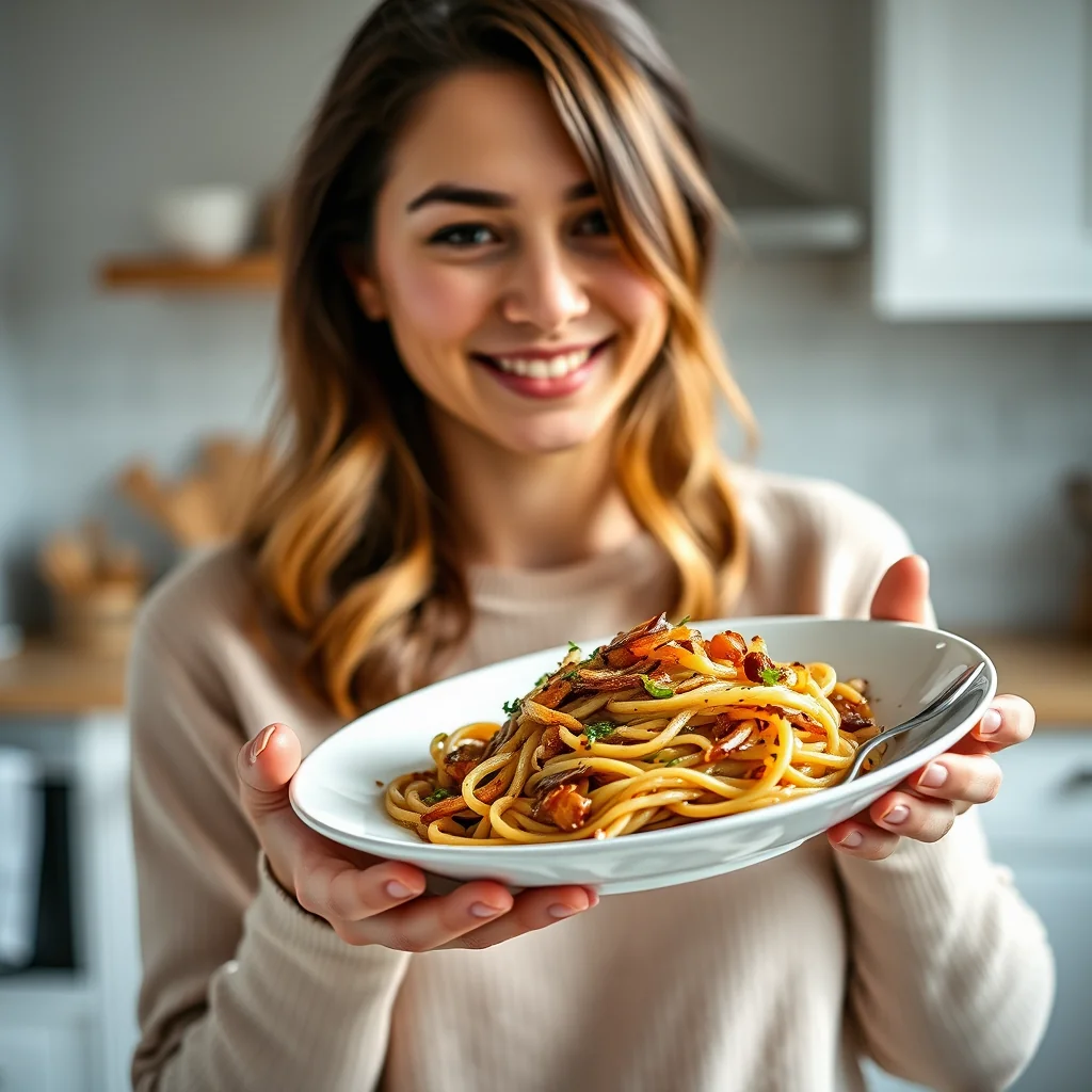 Caramelized Onion Pasta – vegetarian recipe