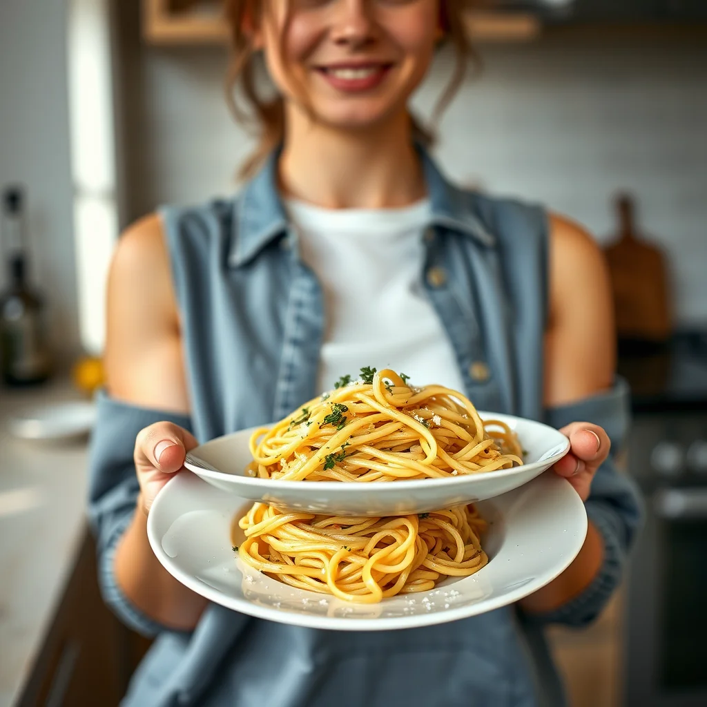 Pasta Aglio e Olio (Garlic and Oil Pasta) – vegetarian recipe