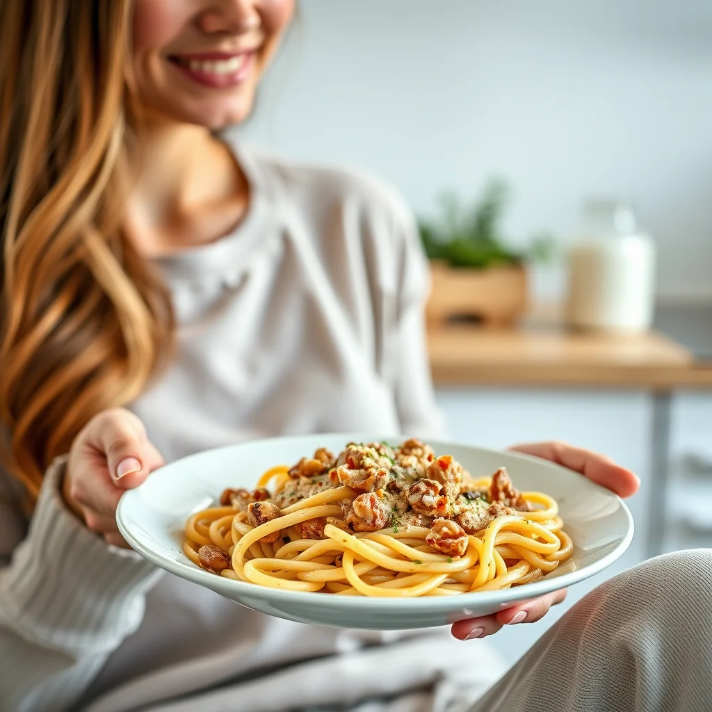 Creamy Pasta with Walnut Sauce (Salsa di Noci) – vegetarian recipe