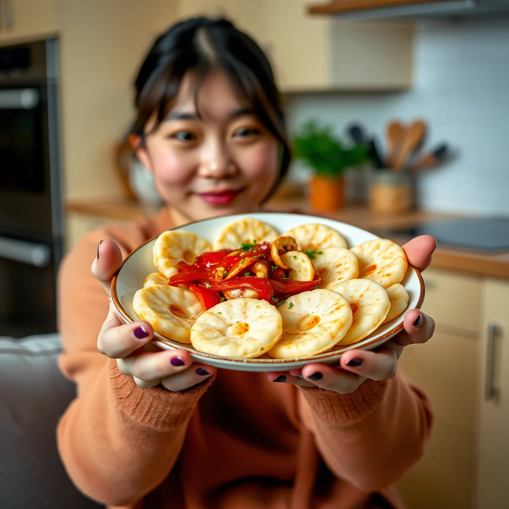 Sweet & Spicy Rice Cakes (Tteokbokki-Inspired) – vegetarian recipe