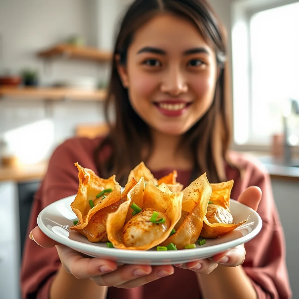 Crispy Tofu-Stuffed Wontons – vegetarian recipe