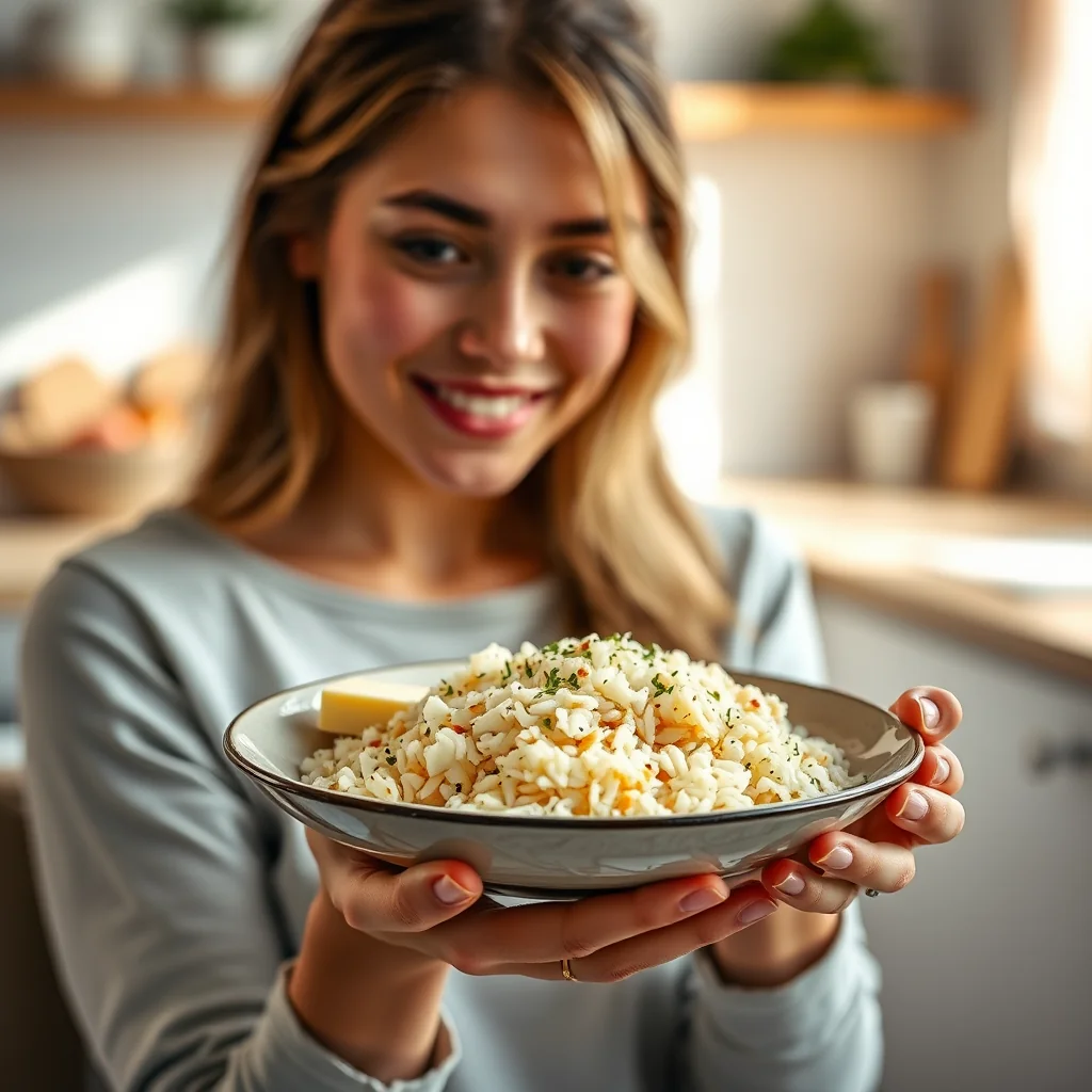 Cheesy Arborio Rice – vegetarian recipe