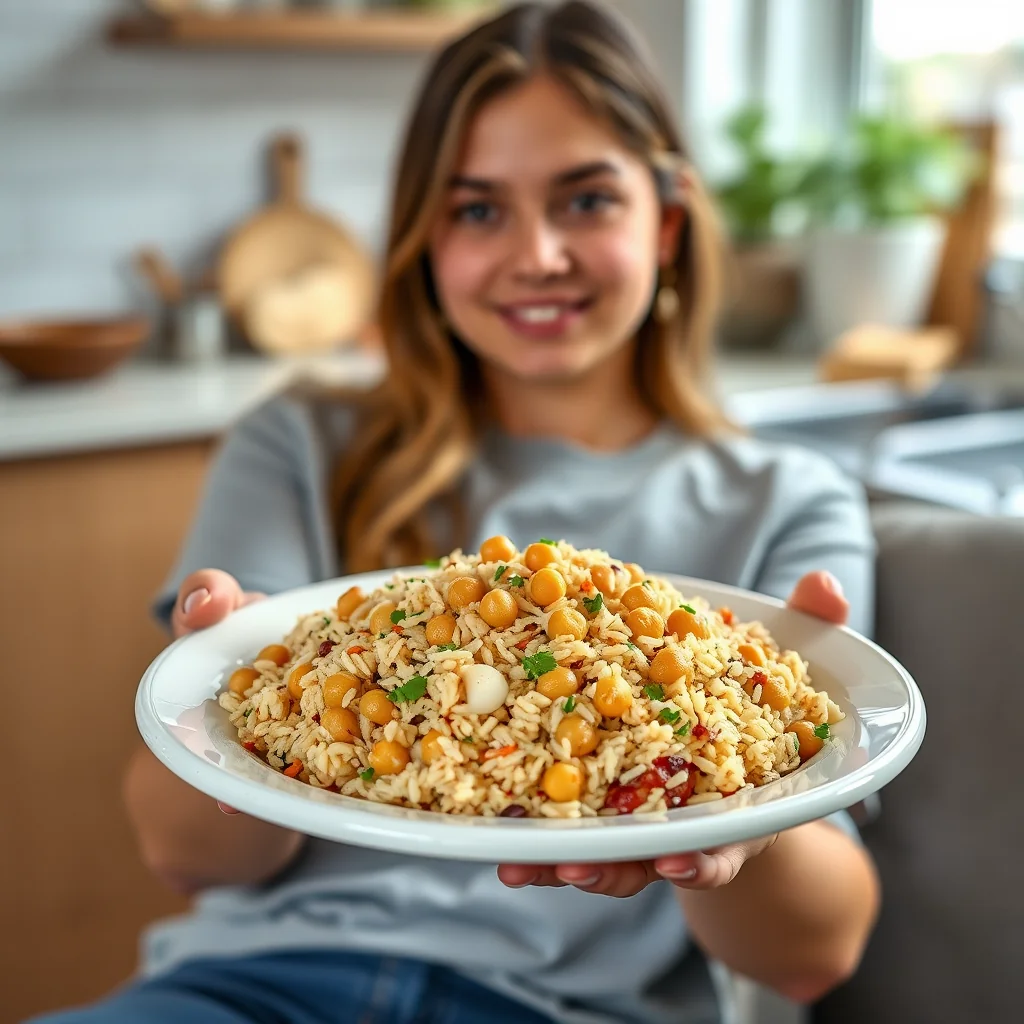 The Easiest, Most Flavorful Chickpea and Rice Pilaf – vegetarian recipe