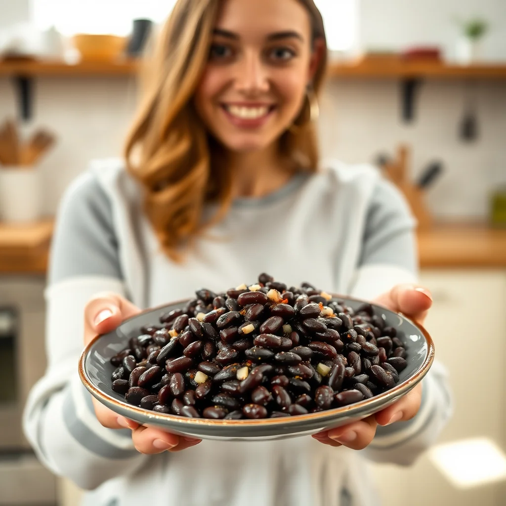 Beer-Glazed Black Beans – vegetarian recipe