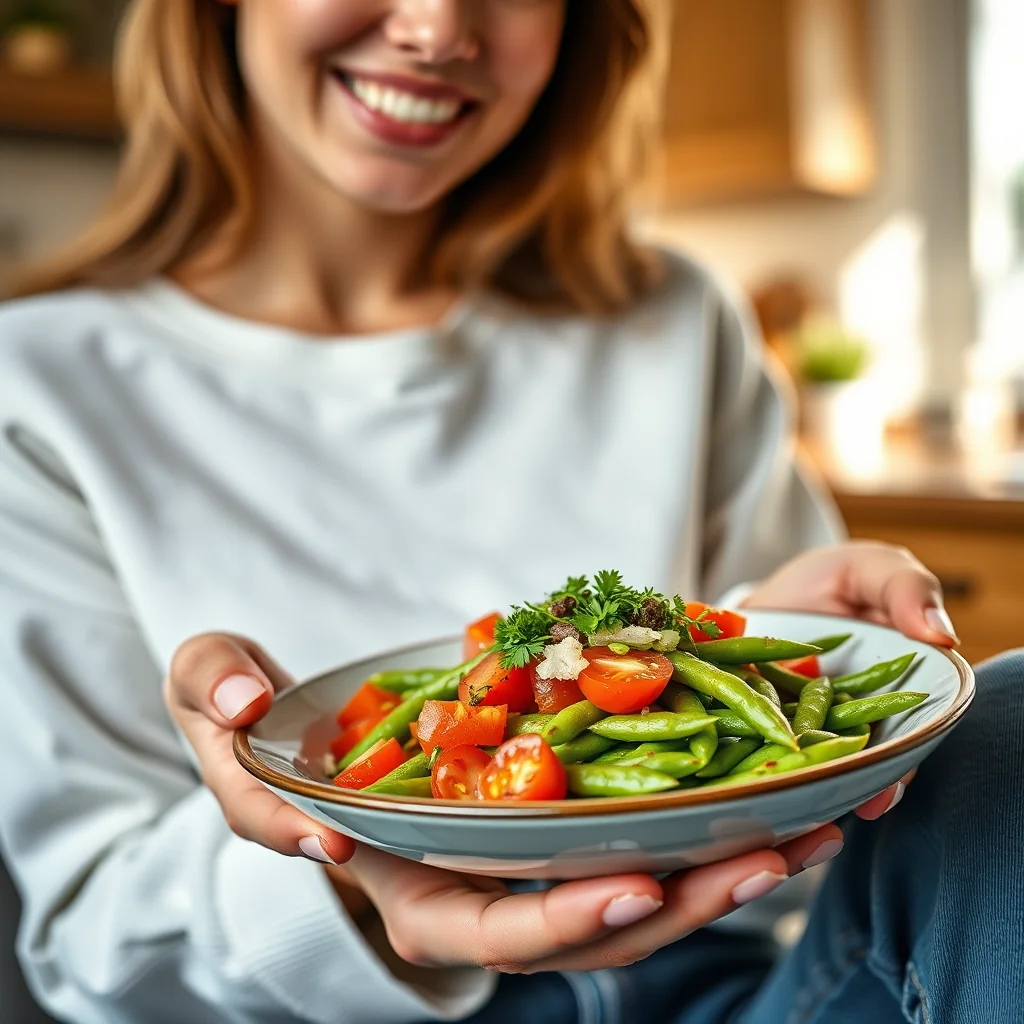 Edamame with Tomatoes and Cilantro – vegetarian recipe