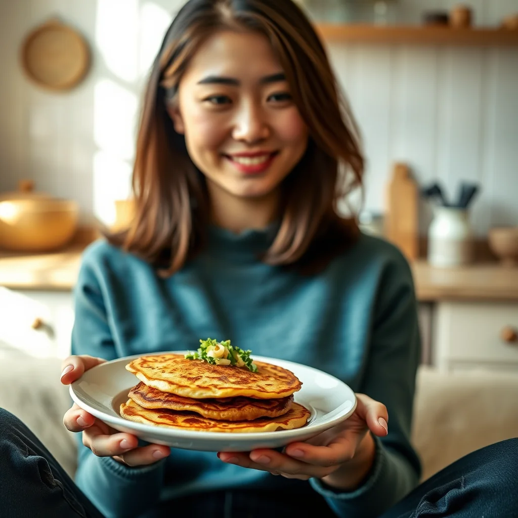 Bindaetteok: Crispy Korean Mung Bean Pancakes – vegetarian recipe