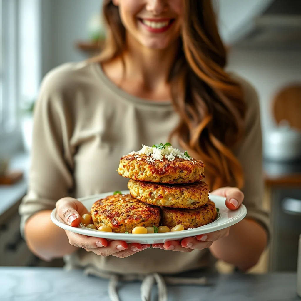 Crispy Baked White Bean Cakes – vegetarian recipe