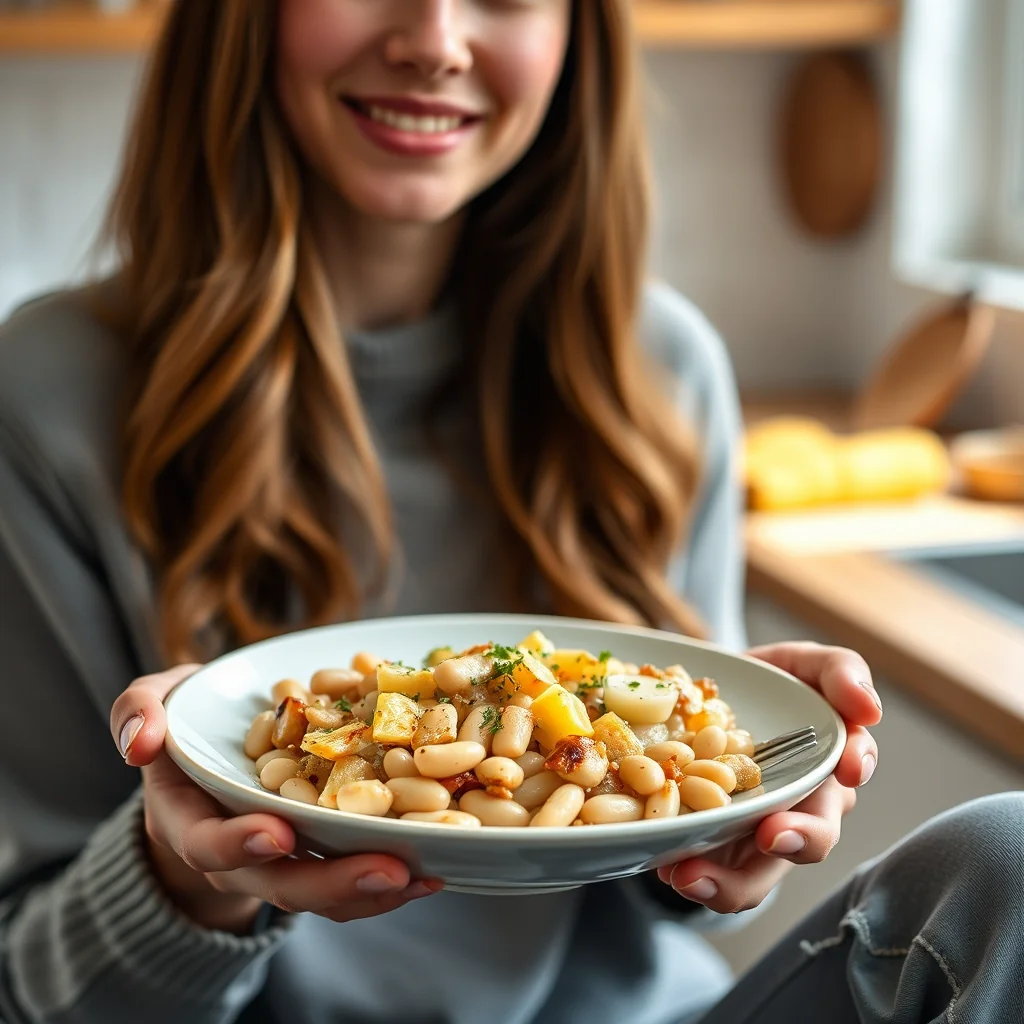 White Bean and Celery Root Gratin – vegetarian recipe