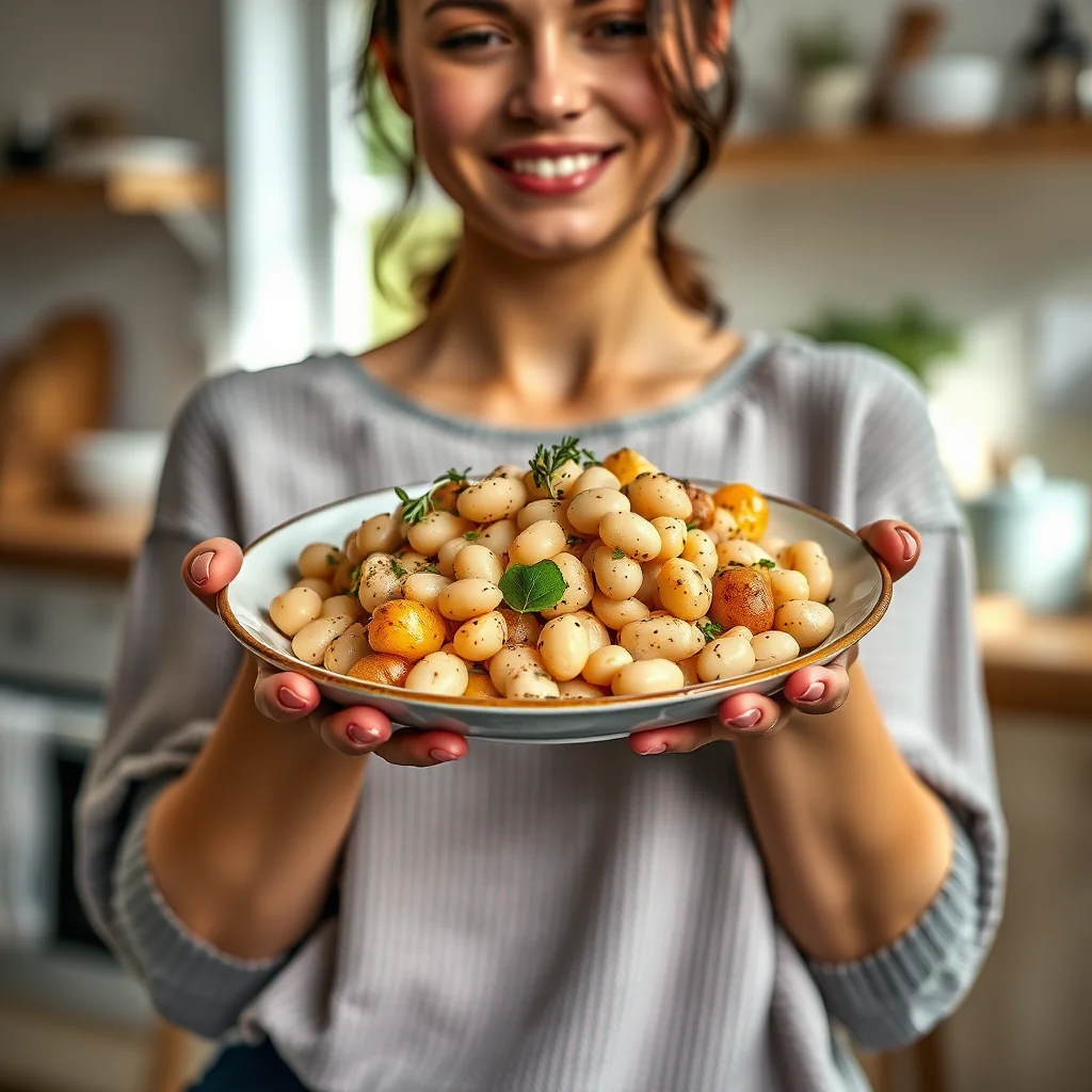 Vegetarian Boulangerie Potatoes with White Beans – vegetarian recipe