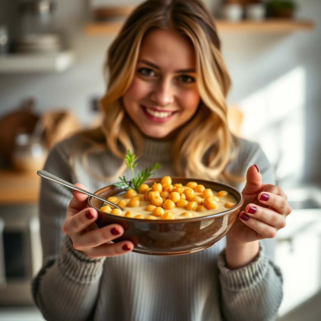 Cozy & Creamy Plant-Based Chickpea Fondue – vegetarian recipe