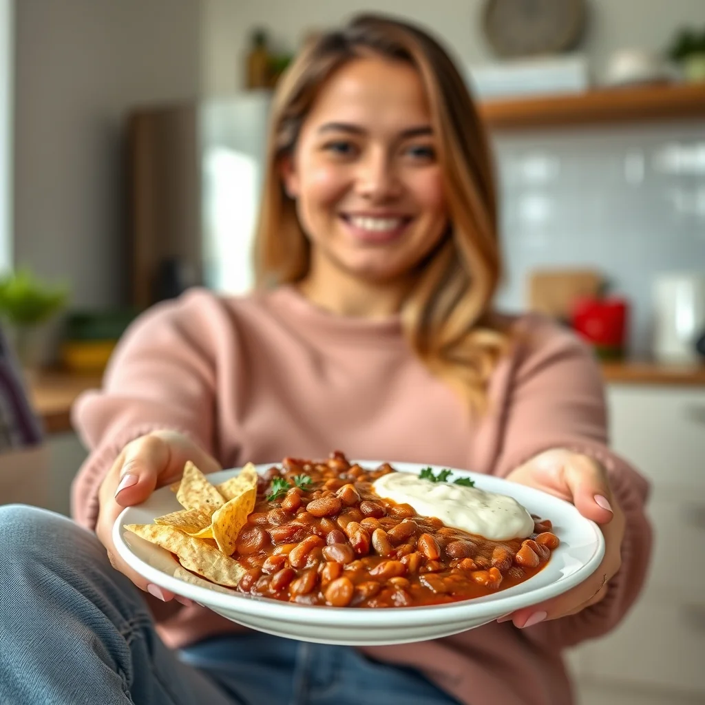 10-Minute Homemade Refried Bean Dip – vegetarian recipe