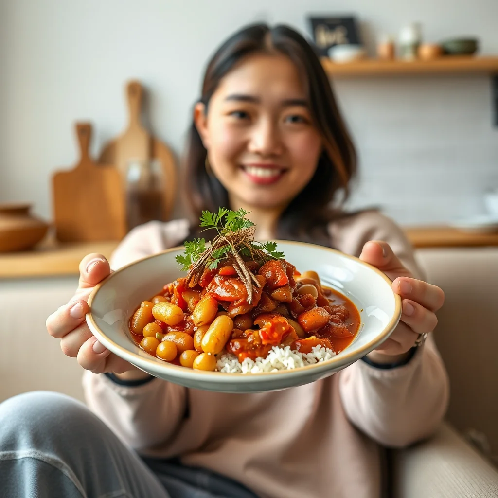 Spicy Kimchi Soybean Stew – vegetarian recipe