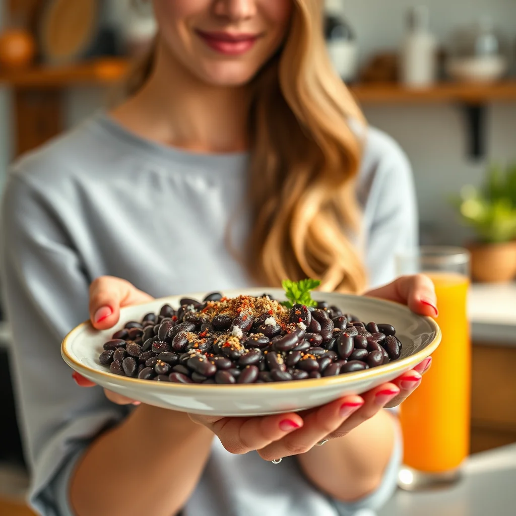 Black Beans with Orange Juice and Red Wine – vegetarian recipe