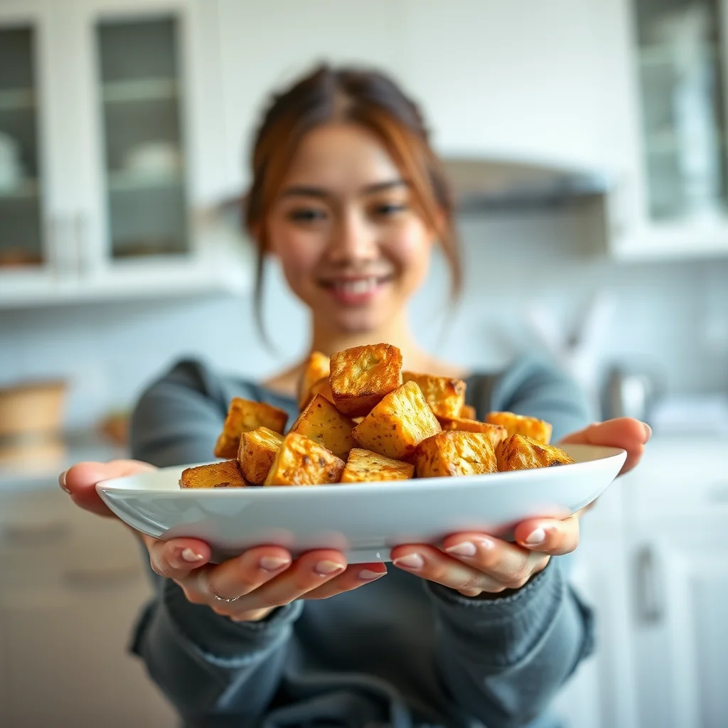 20-Minute Crispy Pan-Fried Tofu – vegetarian recipe