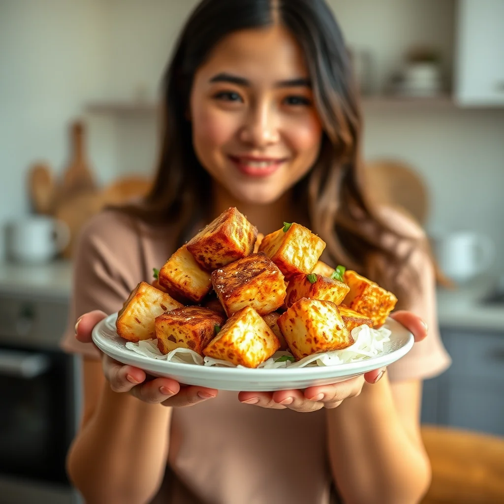 Crispy Deep-Fried Tofu – vegetarian recipe