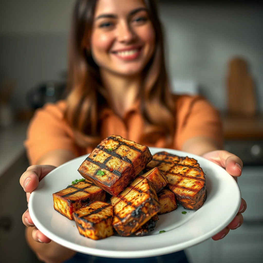 Smoky & Savory Grilled Tofu Steaks – vegetarian recipe