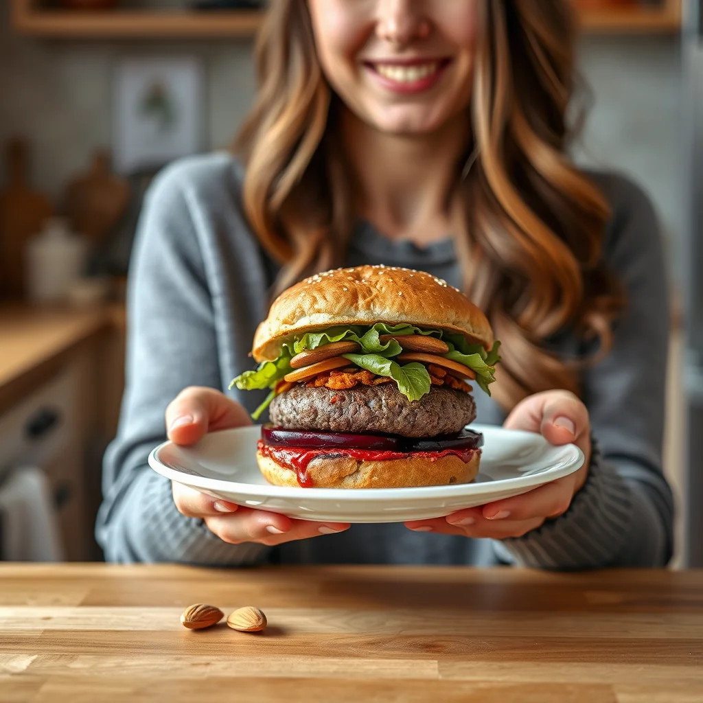 Hearty Winter Vegetable Burger – vegetarian recipe