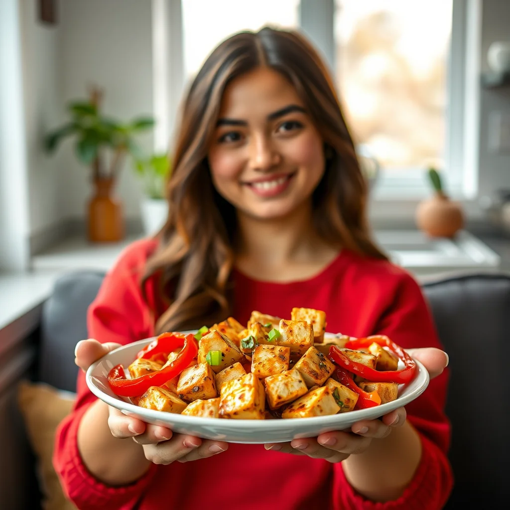Stir-Fried Tofu with Bell Peppers – vegetarian recipe