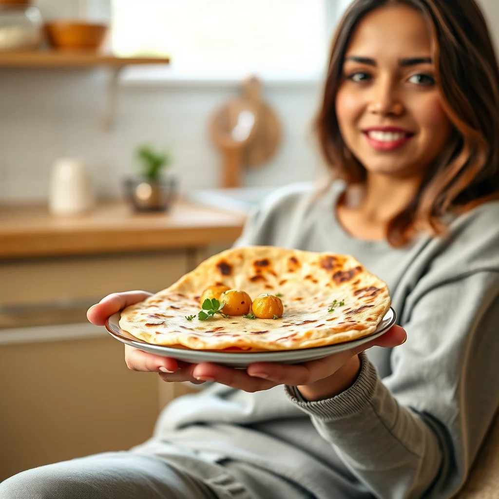 Aloo Paratha (Spiced Potato-Stuffed Flatbread) – vegetarian recipe