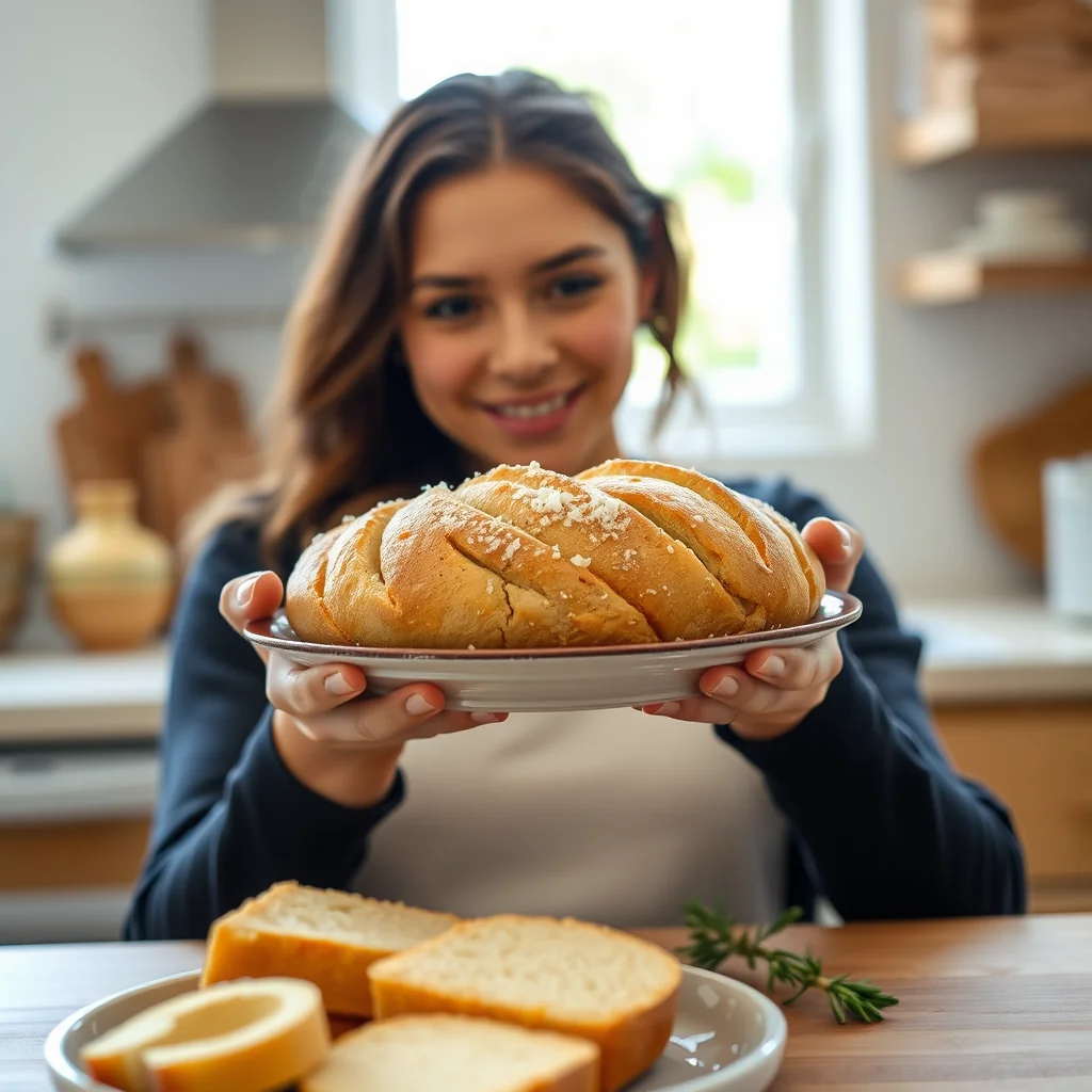 Quick Olive Oil Salt Bread (No Yeast) – vegetarian recipe