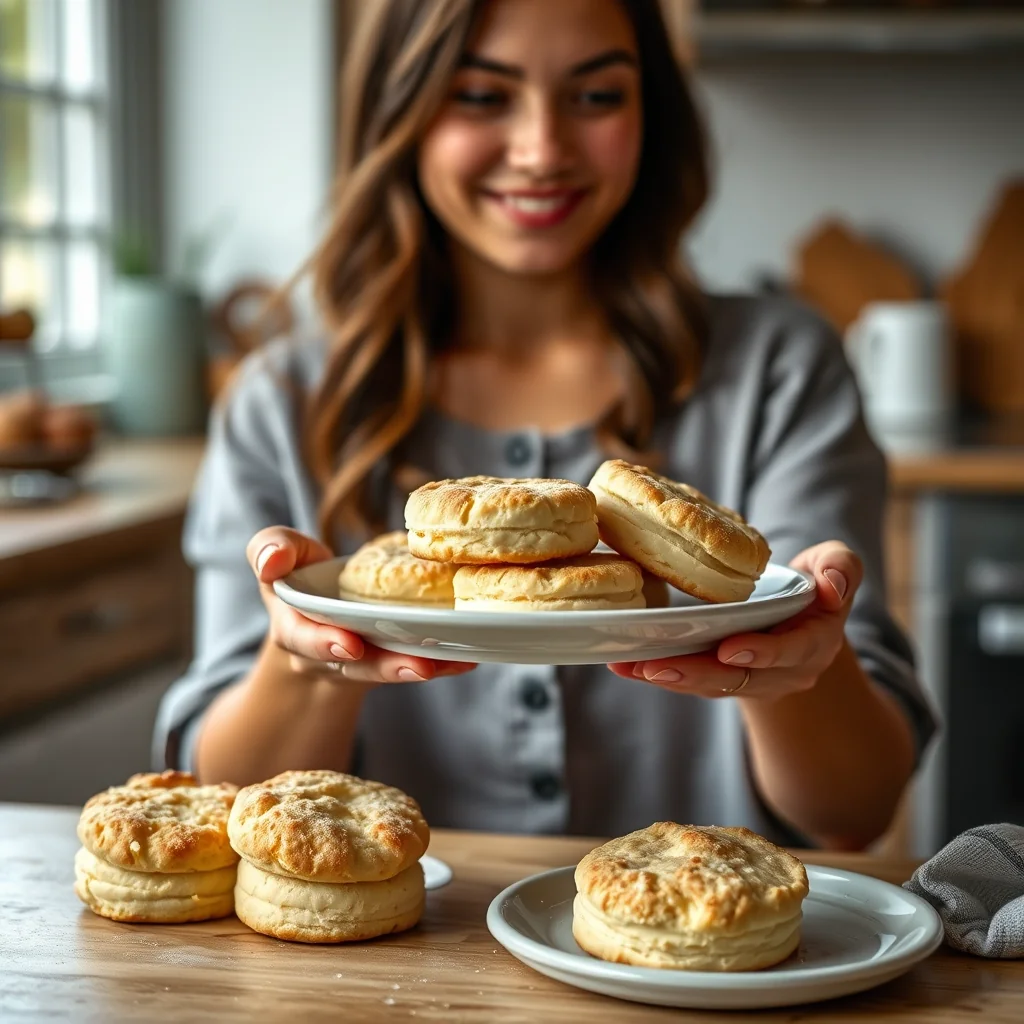 Tender and Flaky Yogurt Biscuits – vegetarian recipe