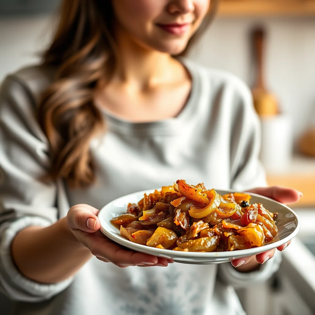 Smoky Caramelized Onion Chutney – vegetarian recipe
