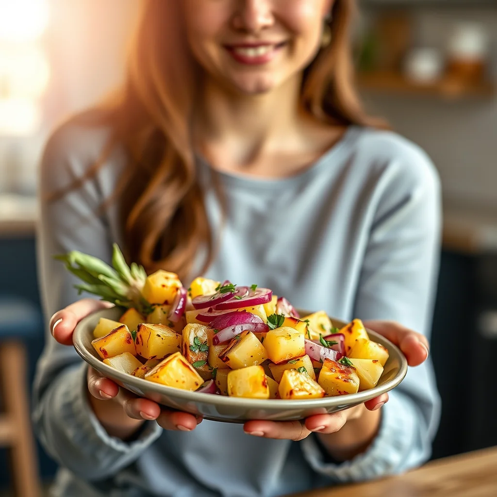 Grilled Pineapple and Onion Salsa – vegetarian recipe