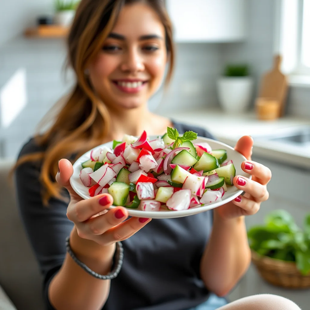Refreshing Radish and Cucumber Salsa – vegetarian recipe