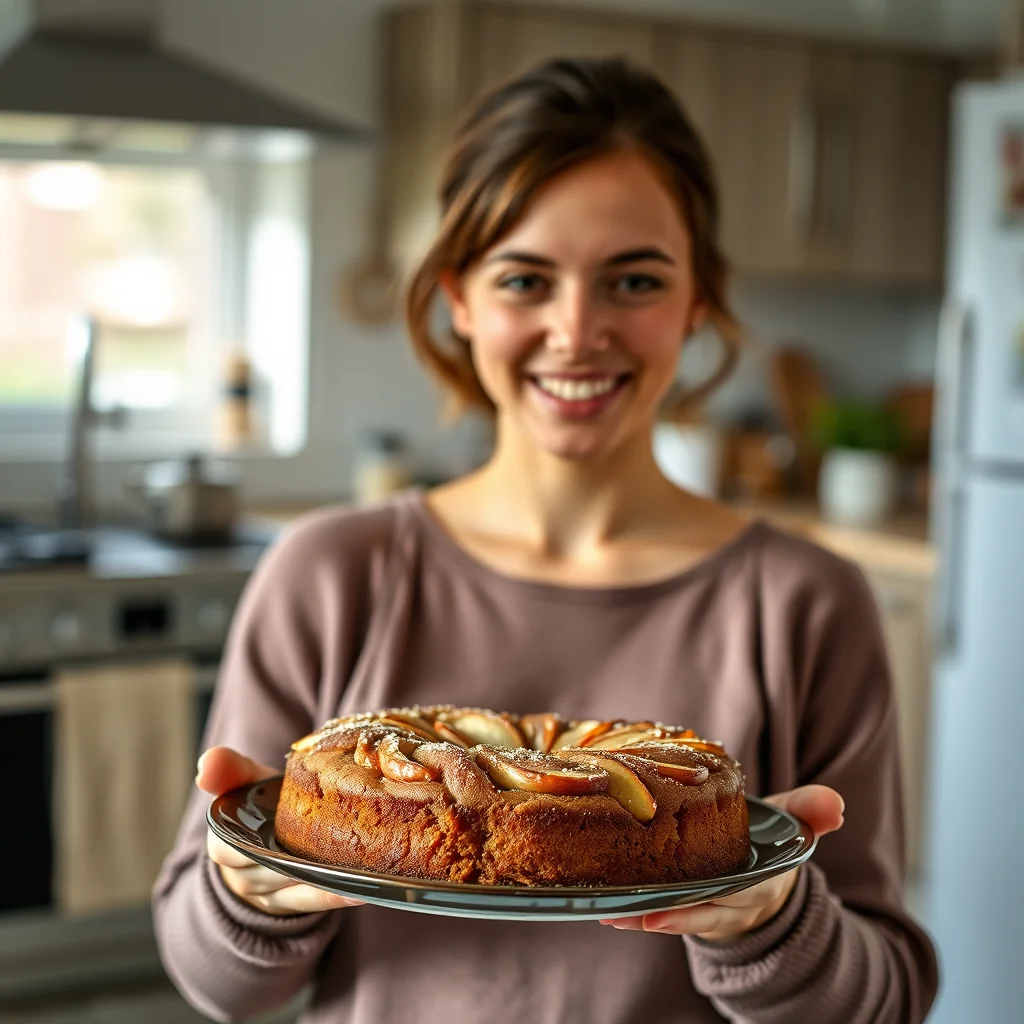 Toffee-Style Soaked Apple Cake – vegetarian recipe