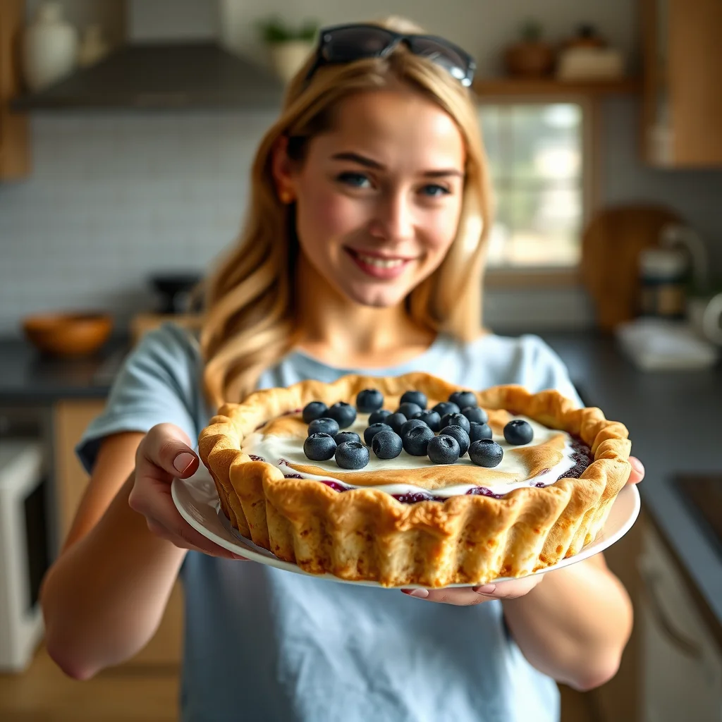 Blueberry Buttermilk Pie – vegetarian recipe