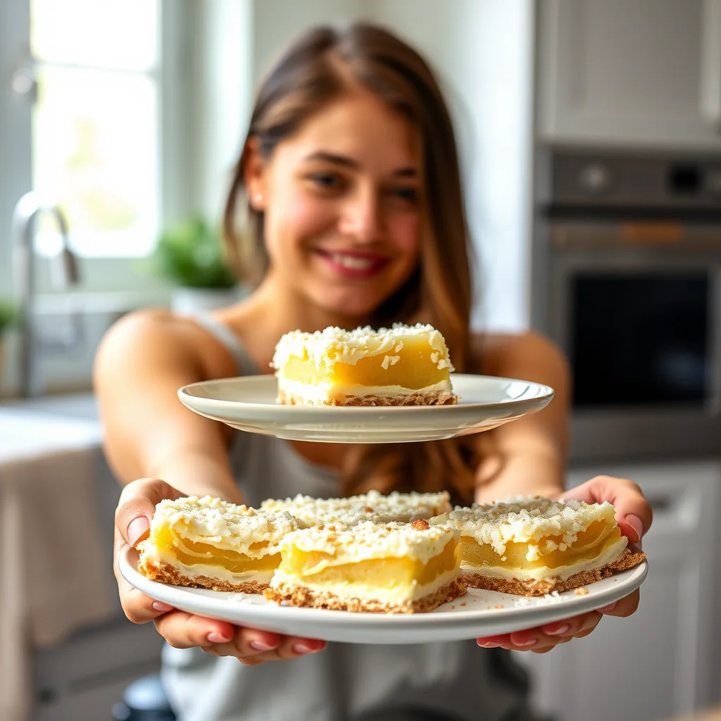Gooey Lime Coconut Bars – vegetarian recipe