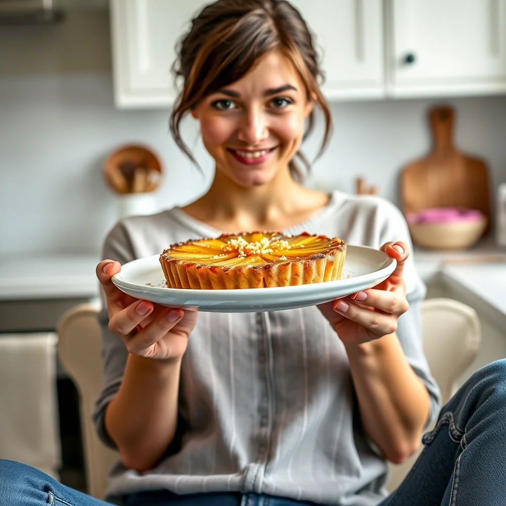 Slow-Baked Rustic Pineapple Tart – vegetarian recipe