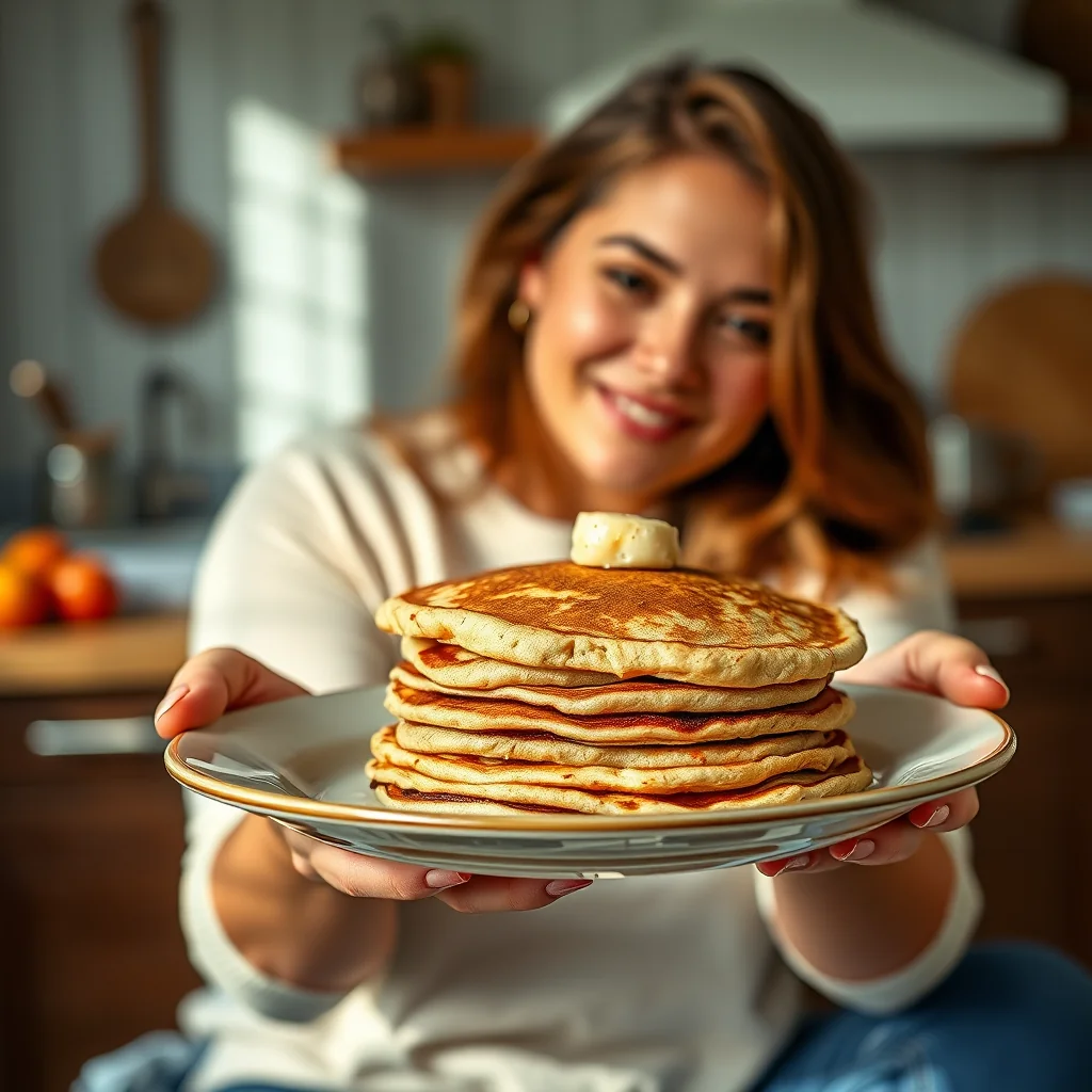 Wholesome Whole Wheat Pancakes with Crispy Edges – vegetarian recipe