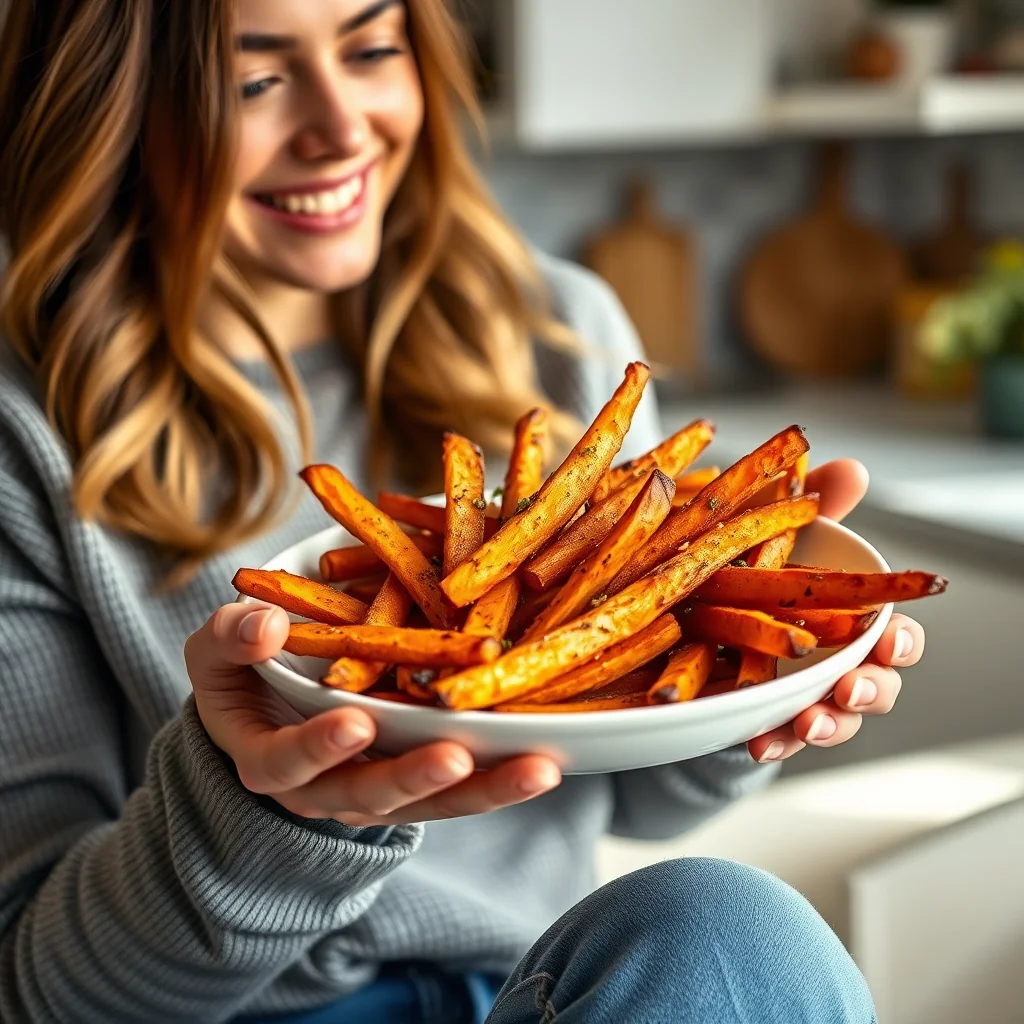 Oven-Roasted Sweet Potato Home Fries – vegetarian recipe