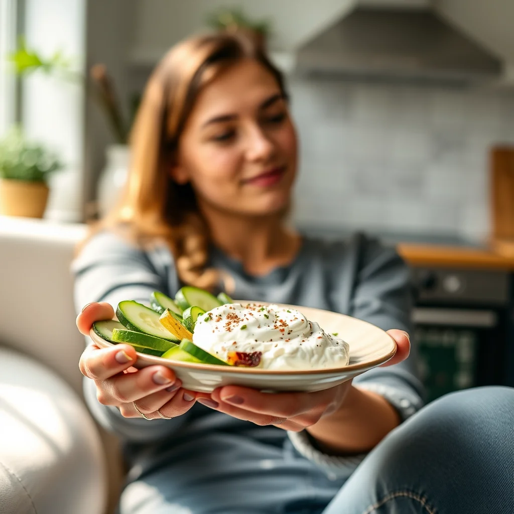 Simple & Refreshing Vegetarian Tzatziki Dip – vegetarian recipe
