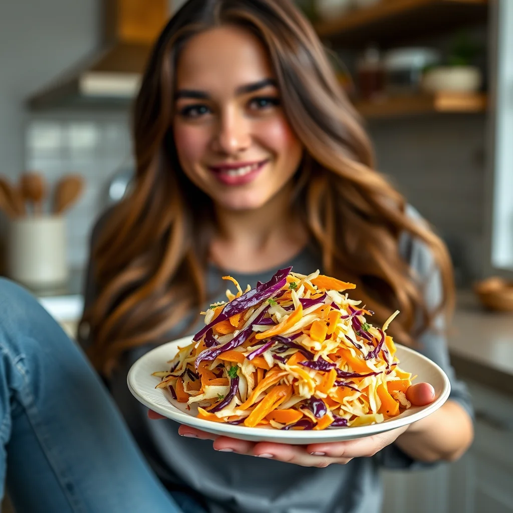 Raw Butternut Squash Slaw – vegetarian recipe