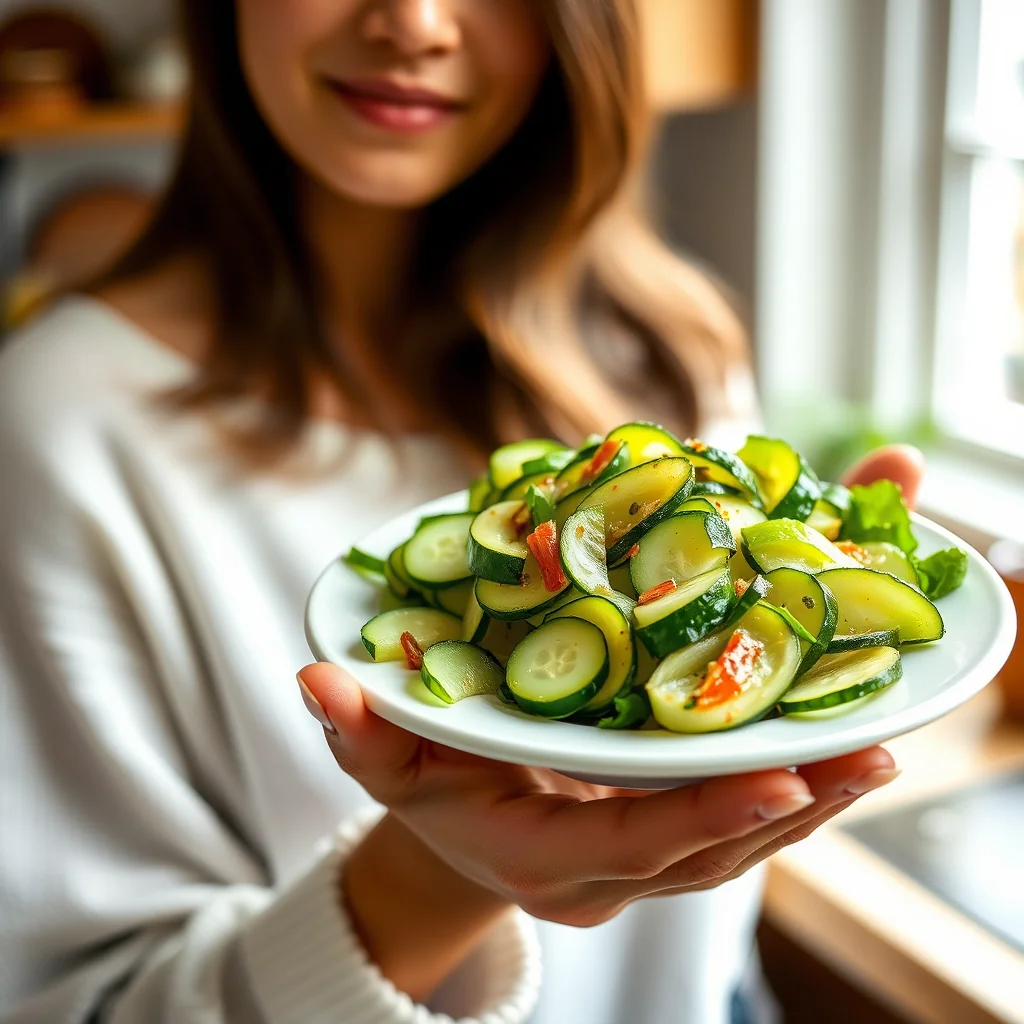 Zesty Asian Cucumber Salad – vegetarian recipe