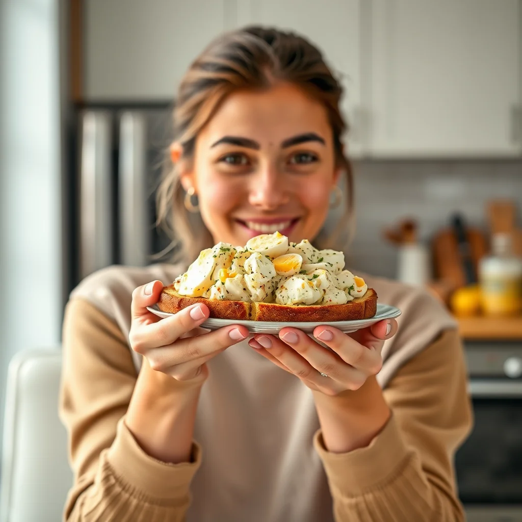 Greek Yogurt Egg Salad Sandwich – vegetarian recipe
