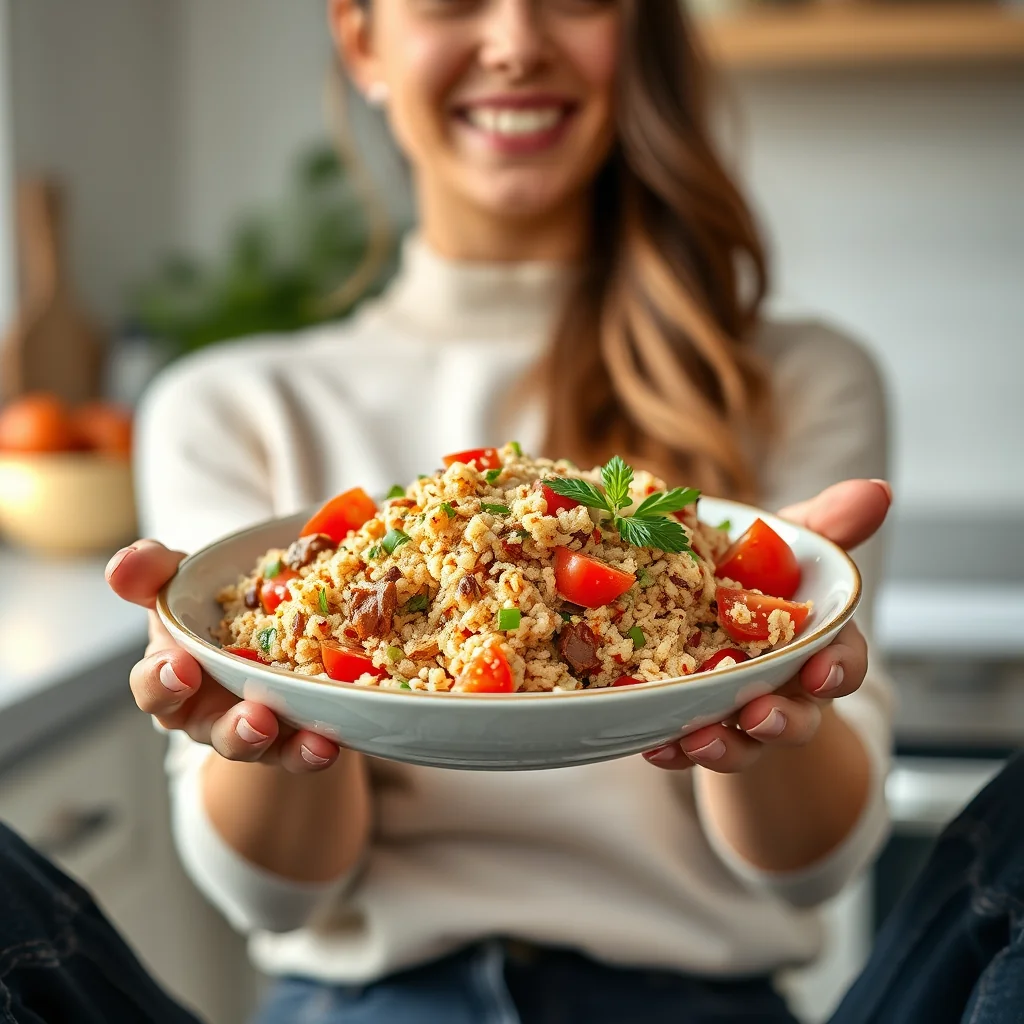 Hearty Bulgur-Forward Tabbouleh Salad – vegetarian recipe