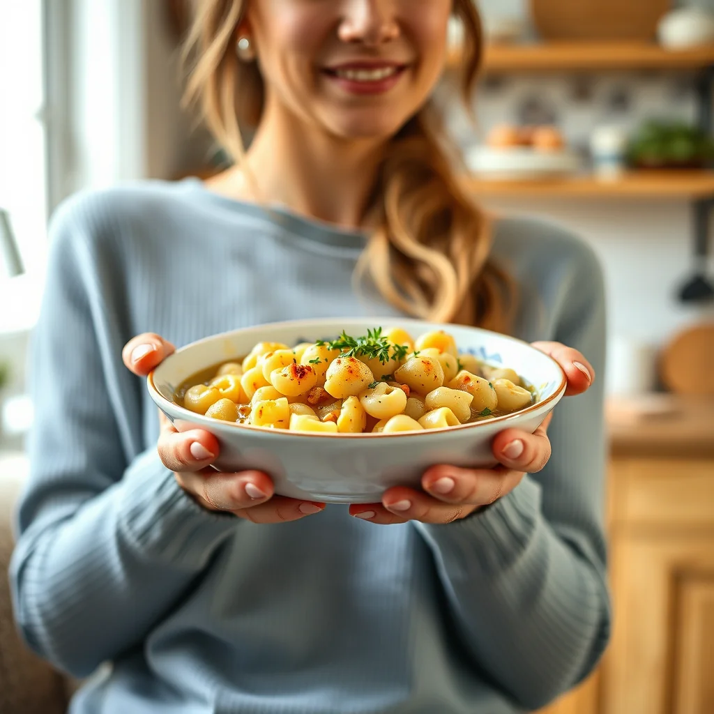 Hearty Cauliflower and Macaroni Soup – vegetarian recipe